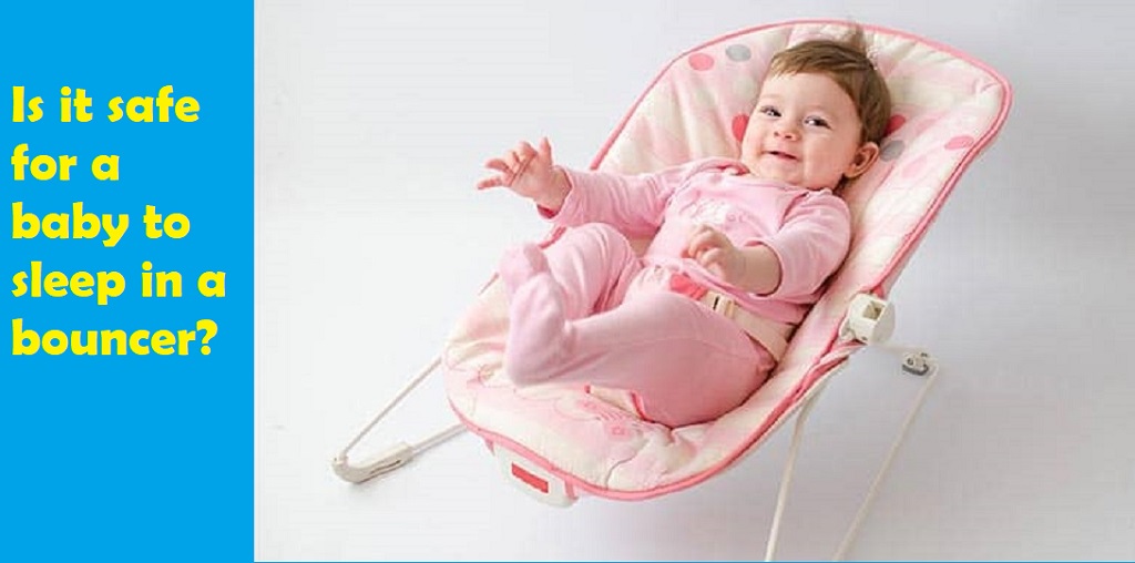 baby to sleep in a bouncer