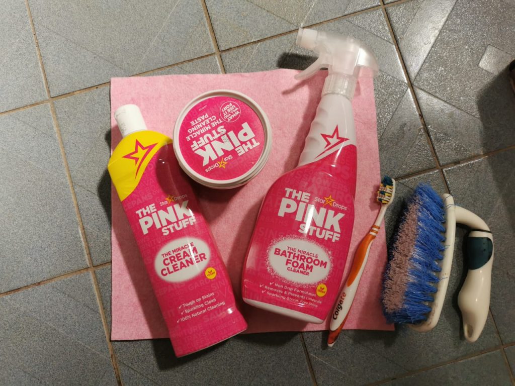 Pink Stuff in the Shower