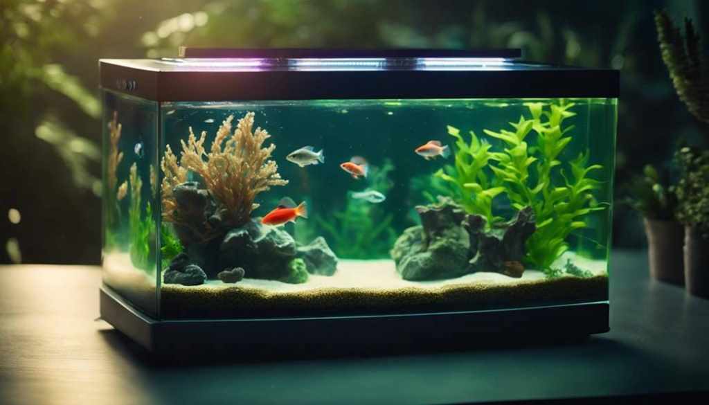 What is the best light setting for a fish tank