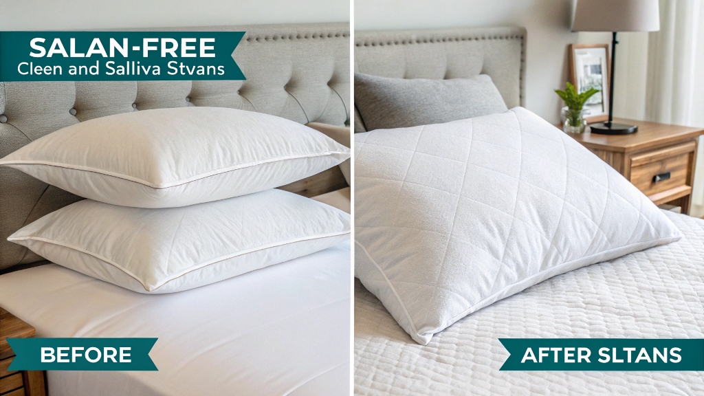 How to remove saliva stains from bedding