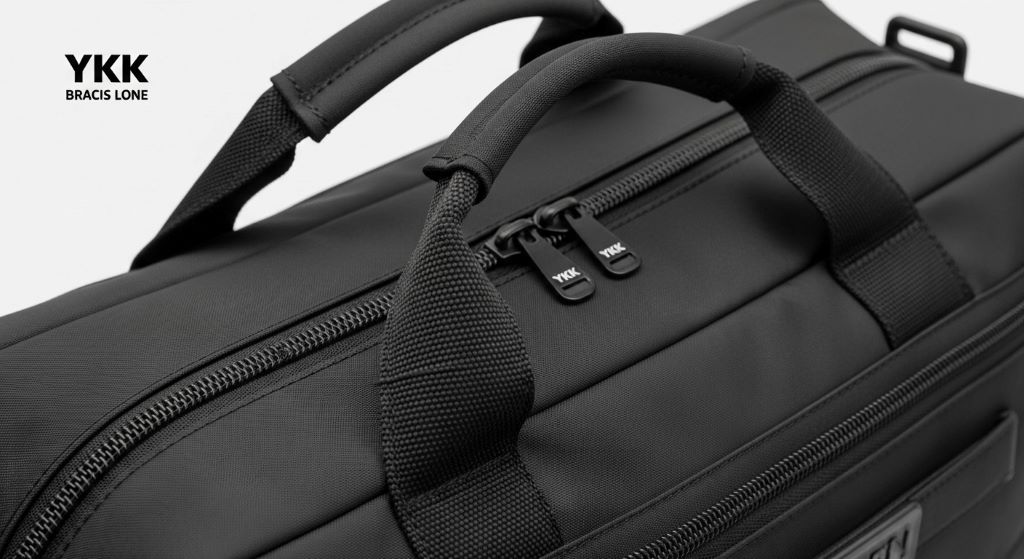 Heavy duty duffel bag with reinforced stitching and weather-resistant fabric displayed on wooden surface